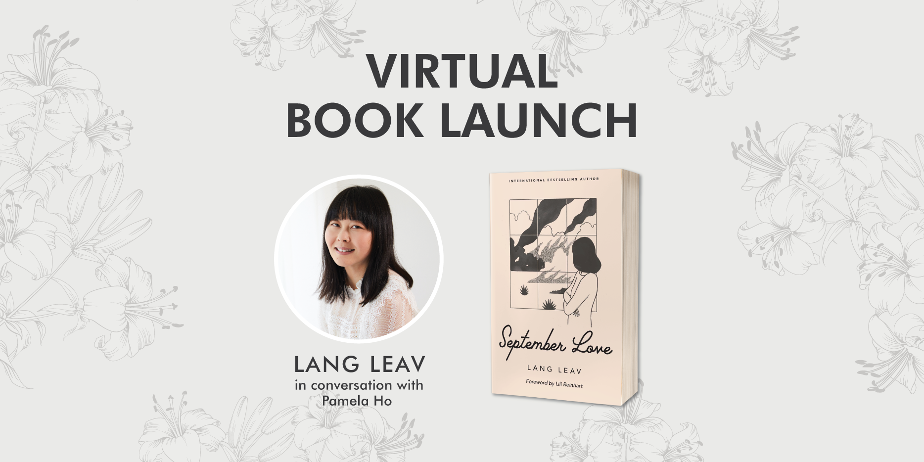 Virtual Book Launch: September Love by Lang Leav
