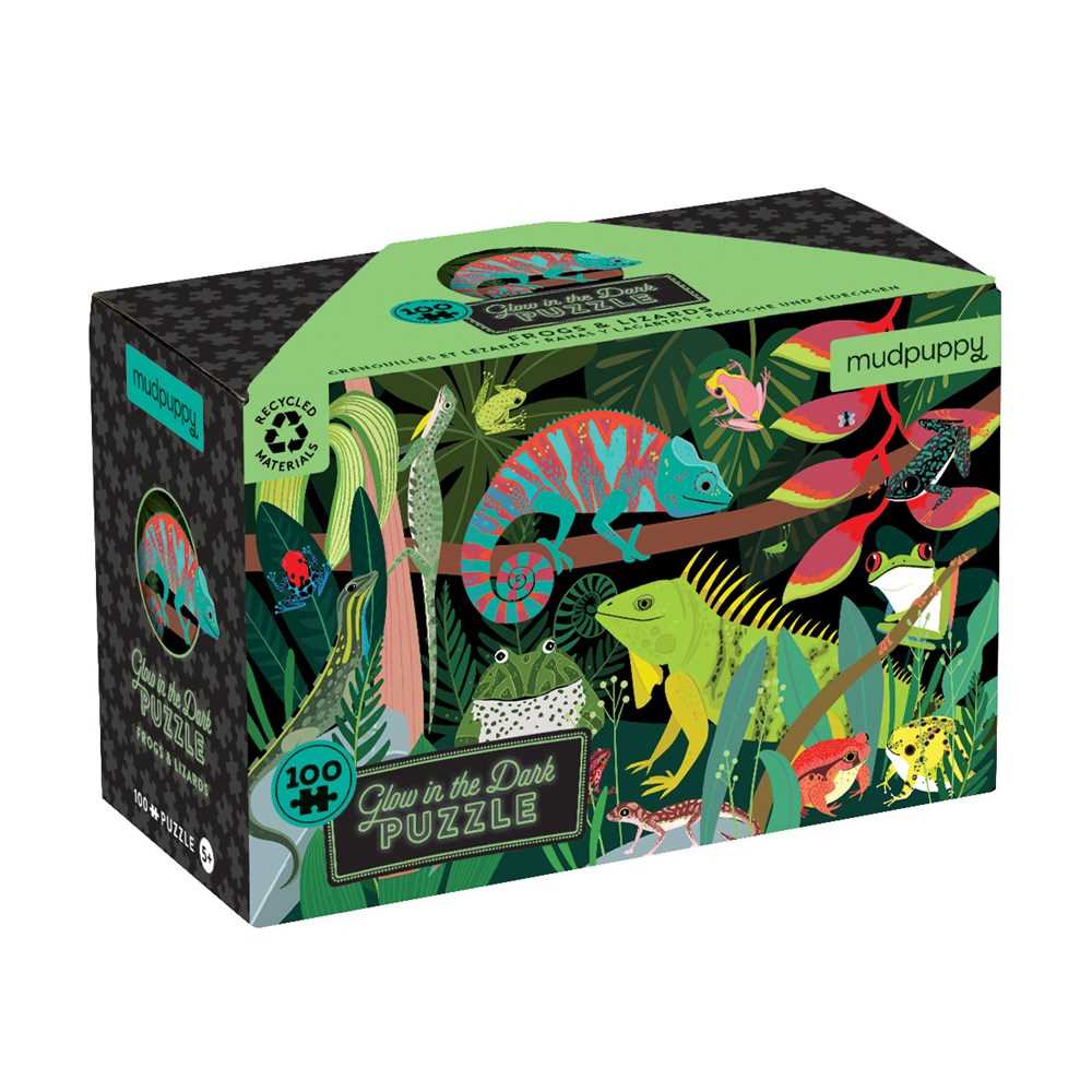 Frogs &amp; Lizards Glow in the Dark Puzzle