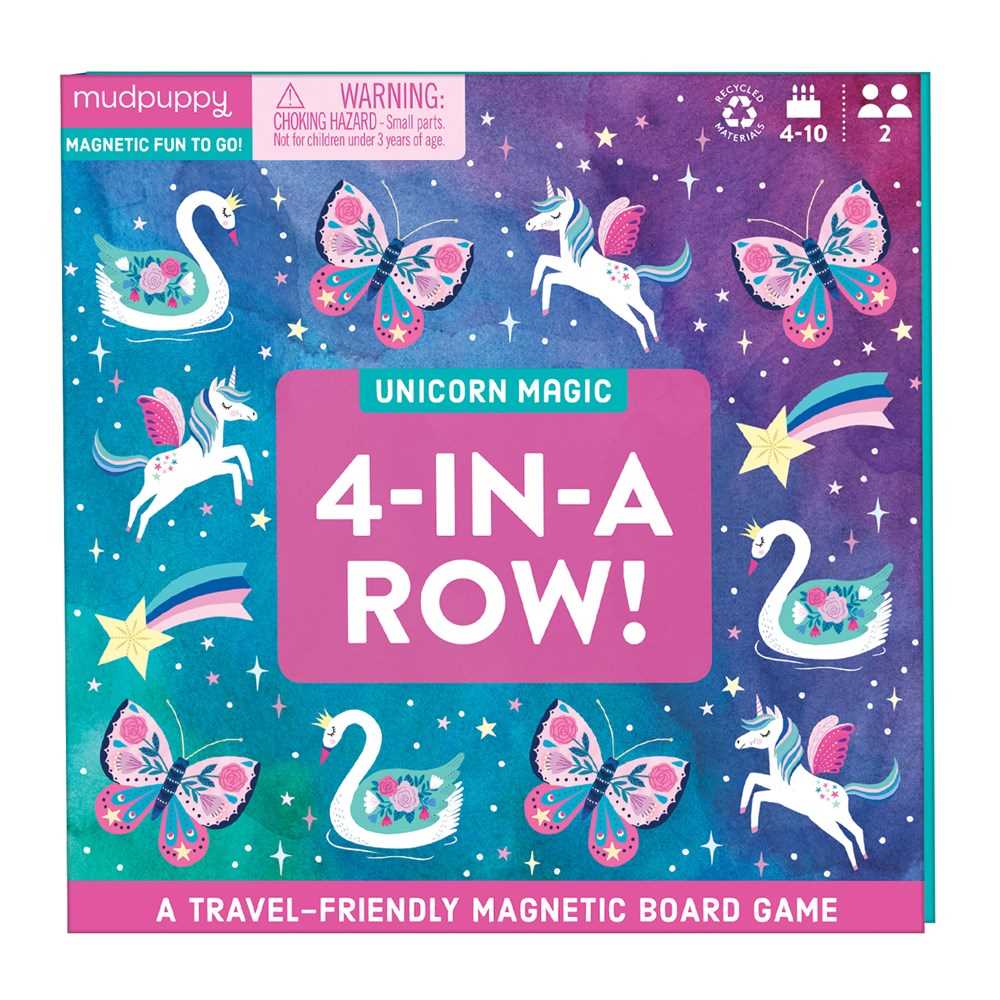 Unicorn Magic 4-in-a-Row Magnetic Board Game