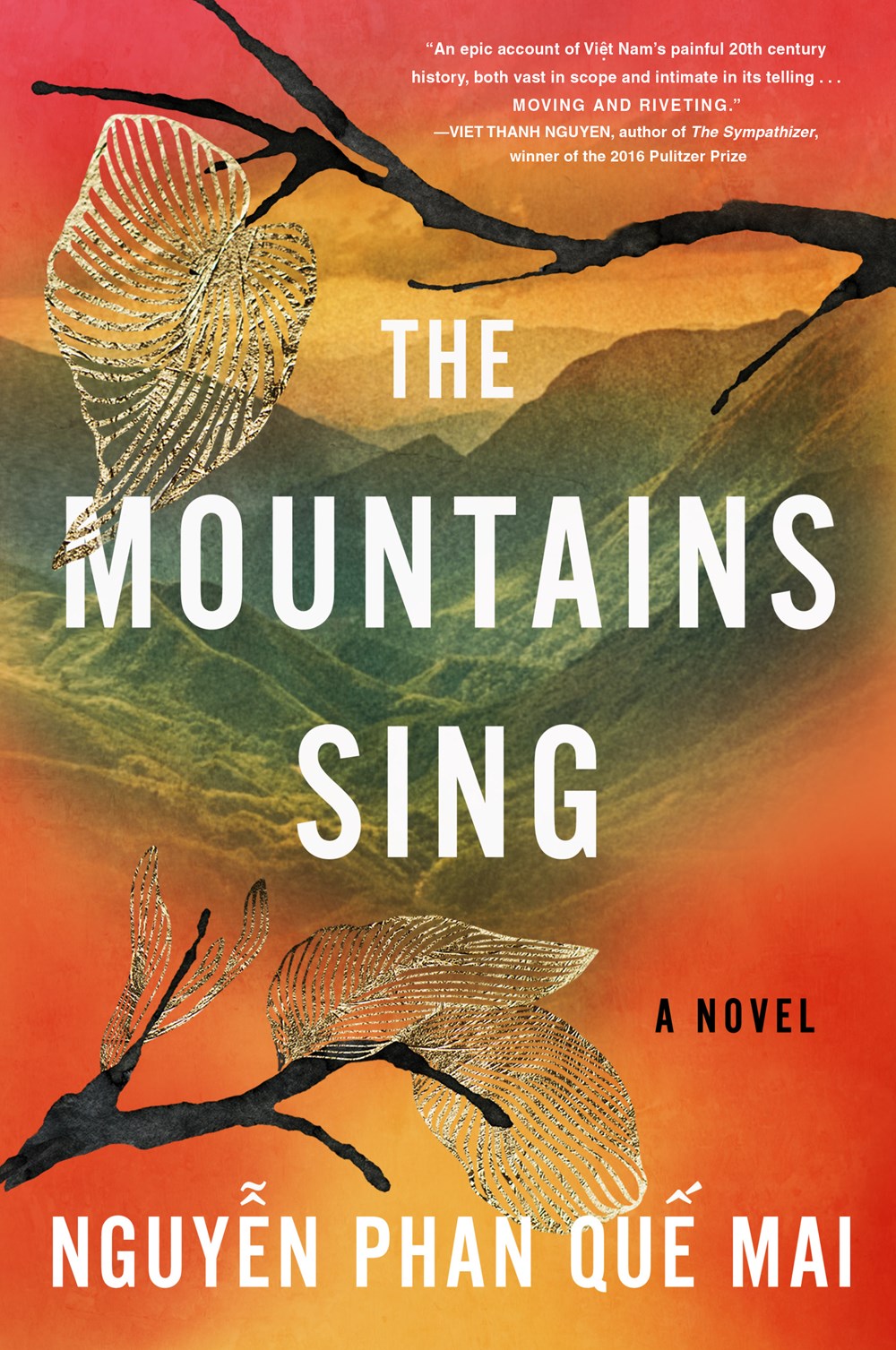 The cover of the book, 'The Mountains Sing.'