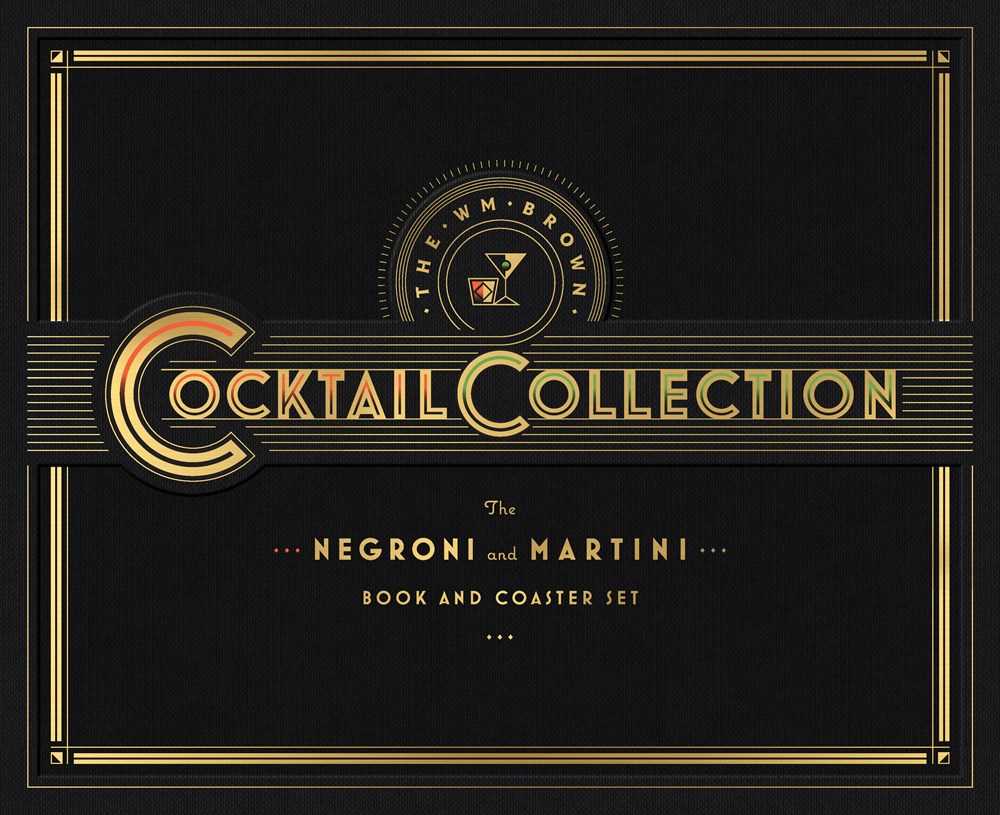The WM Brown Cocktail Collection: The Negroni and The Martini (Book and Coaster Set)