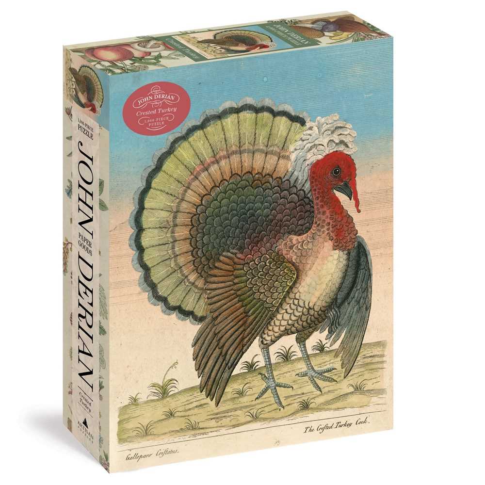 Crested Turkey 1,000-Piece Puzzle (John Derian Paper Goods)