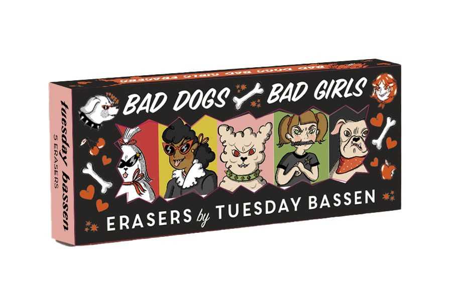 Bad Dogs Bad Girls Erasers